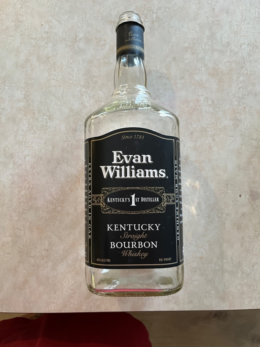 Black Label Kentucky Bourbon Bottle - Black